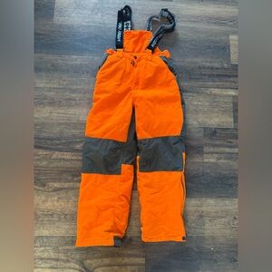 Mossy Oak Blaze Orange Kids Hunting Bibs